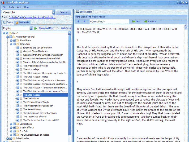 Bahai Interfaith Explorer 1.5 full